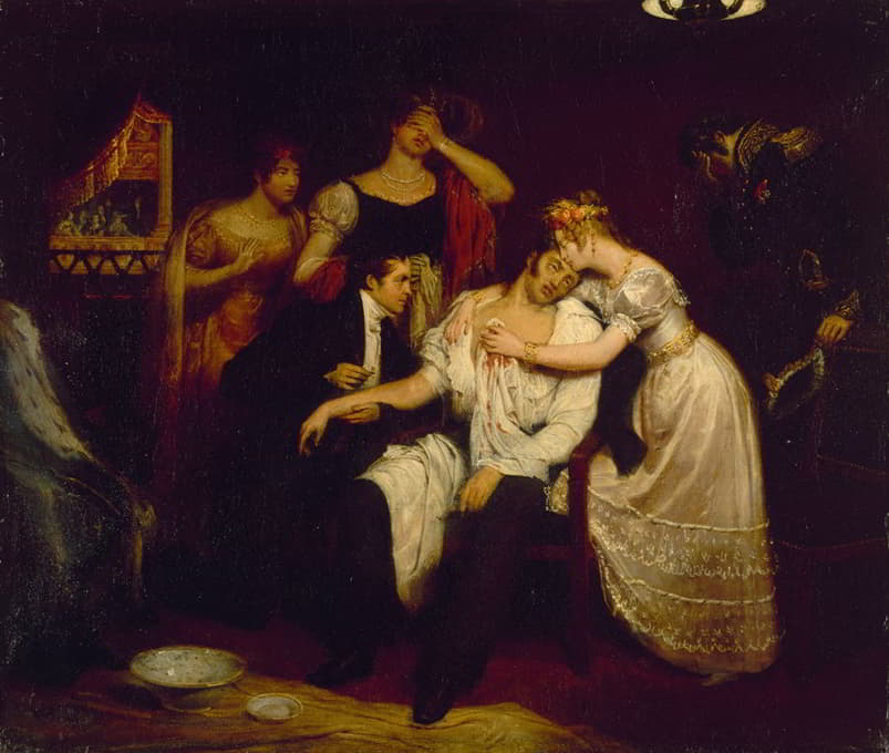Édouard Cibot - La mort du duc de Berry, le 13 février 1820, à l’Académie royale de musique