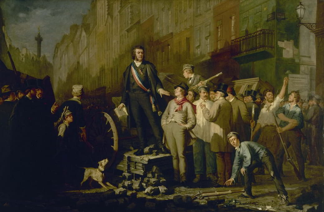 Ernest Pichio - Alphonse Baudin (1811-1851) sur la barricade du faubourg Saint-Antoine, le 3 décembre 1851