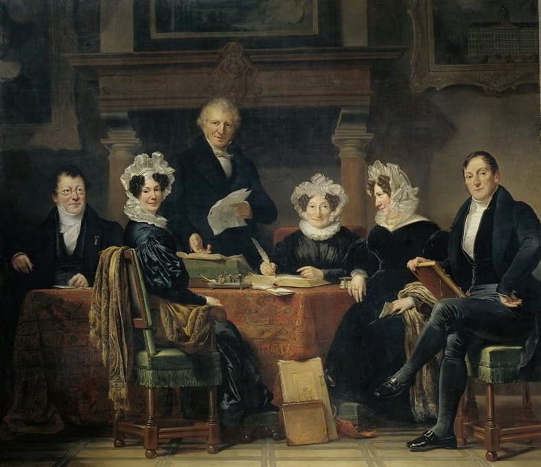Jan Adam Kruseman - Regents and Regentesses of the Lepers’ Asylum, Amsterdam, 1834-35