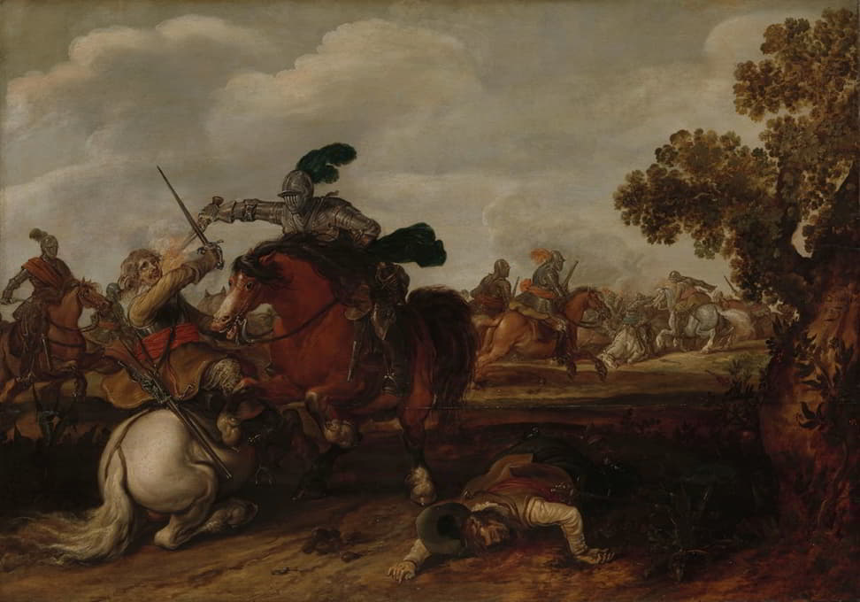 Jan Martszen de Jonge - A Cavalry Charge