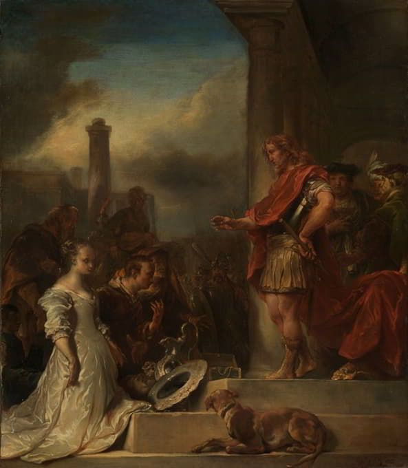 Jan van Noordt - The continence of Scipio