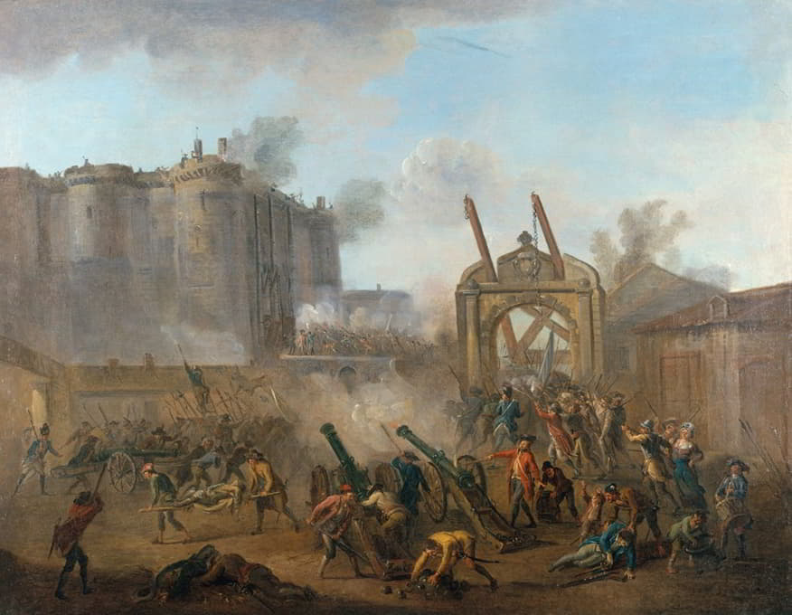 Jean-Baptiste Lallemand - La prise de la Bastille, le 14 juillet 1789