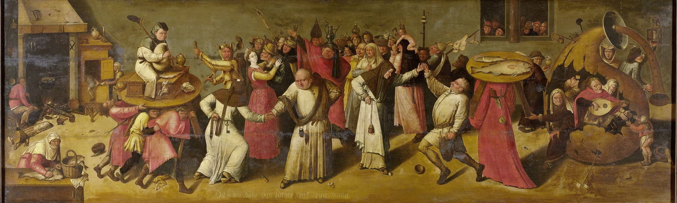 Manner of Hieronymus Bosch - Battle between Carnival and Lent