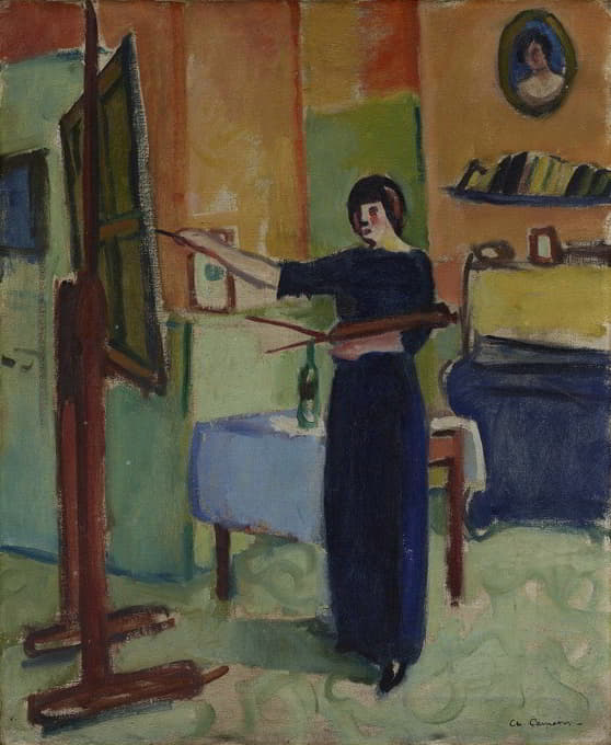 Charles Camoin - Artist in Her Studio