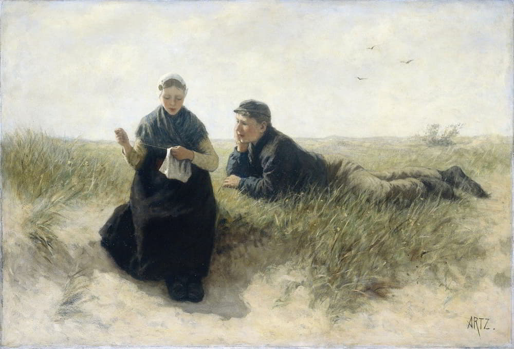 David Adolph Constant Artz - Boy and Girl in the Dunes