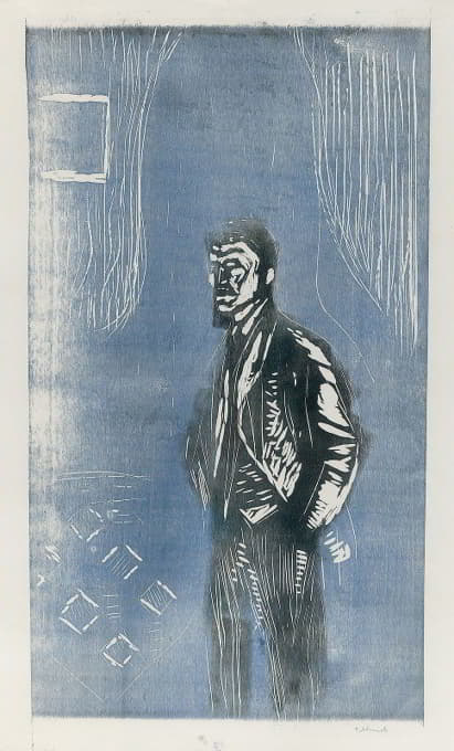 Edvard Munch - Self-Portrait in Moonlight