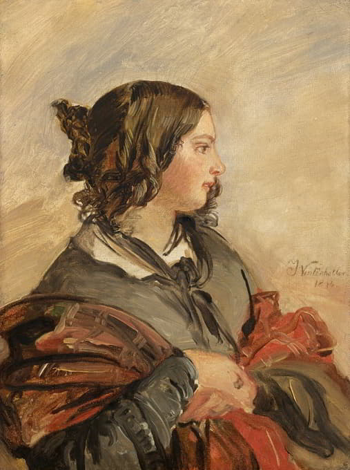 年轻的维多利亚女王肖像