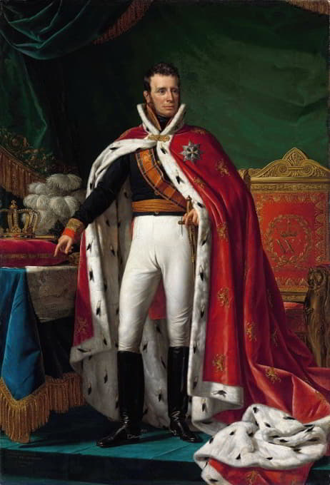 Joseph Paelinck - Portrait of William I,King of the Netherlands