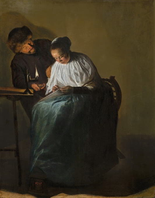 Judith Leyster - Man Offering Money to a Young Woman