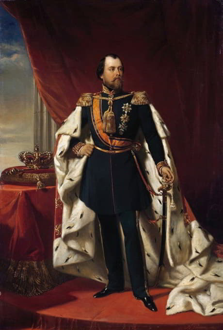 Nicolaas Pieneman - Portrait of William III,King of the Netherlands