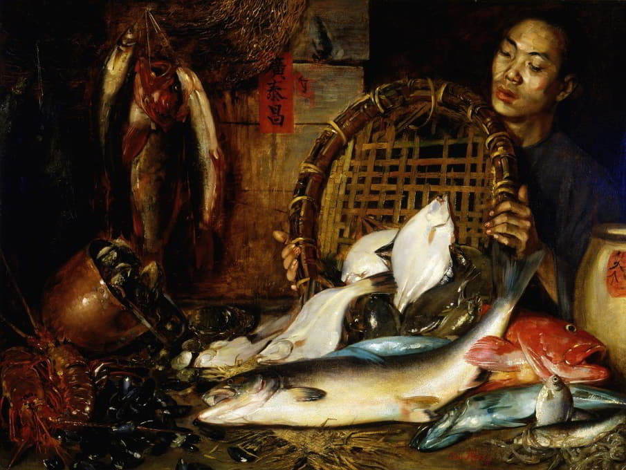 Theodore Wores - The Chinese Fishmonger