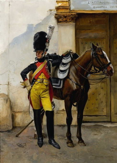 François Flameng - An Elite Soldier Of The Imperial Guard