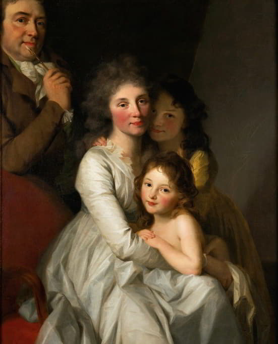 Johann Friedrich August Tischbein - Portrait Of The Artist And His Family