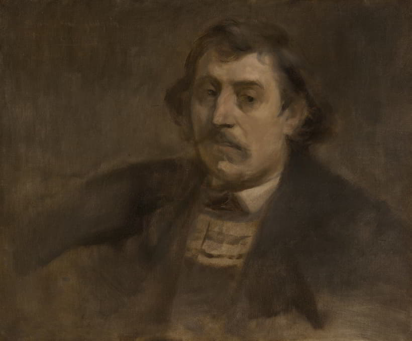 Eugène Carriere - Portrait of Paul Gauguin