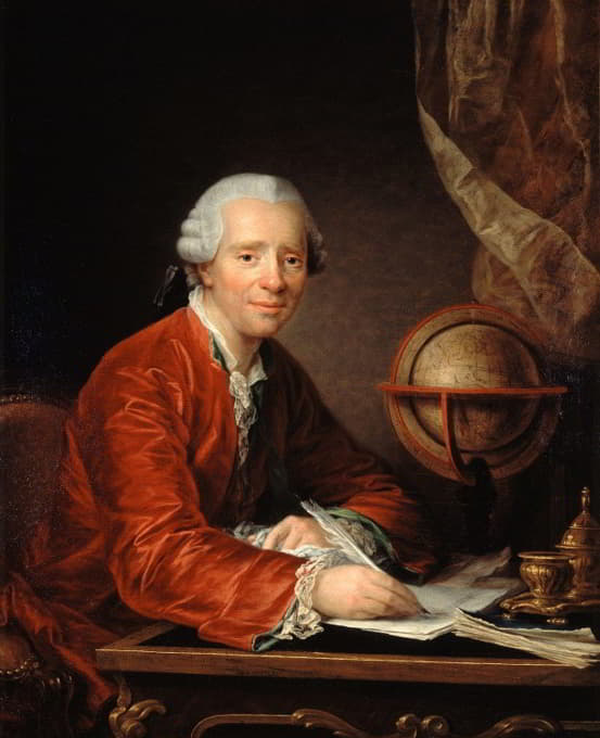 数学家和哲学家让·勒隆德·达伦伯特（1717-1783）肖像