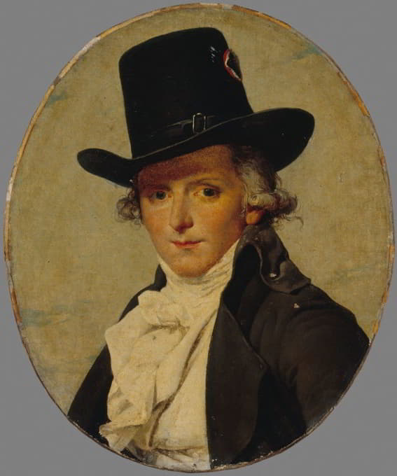 Jacques Louis David - Portrait of Pierre Sériziat, David’s brother-in-law