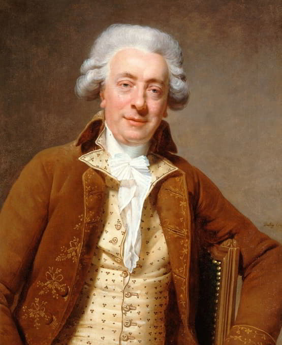 建筑师克劳德·尼古拉斯·勒杜的肖像画（1736-1806）。