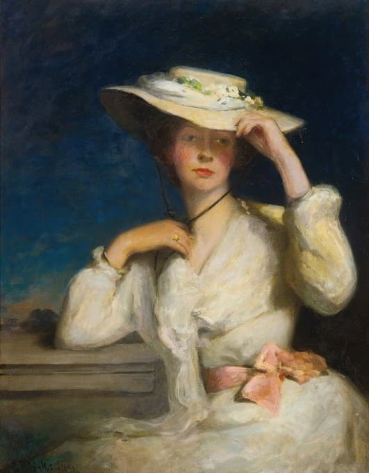 George Elgar Hicks - Symphony In Pink And White