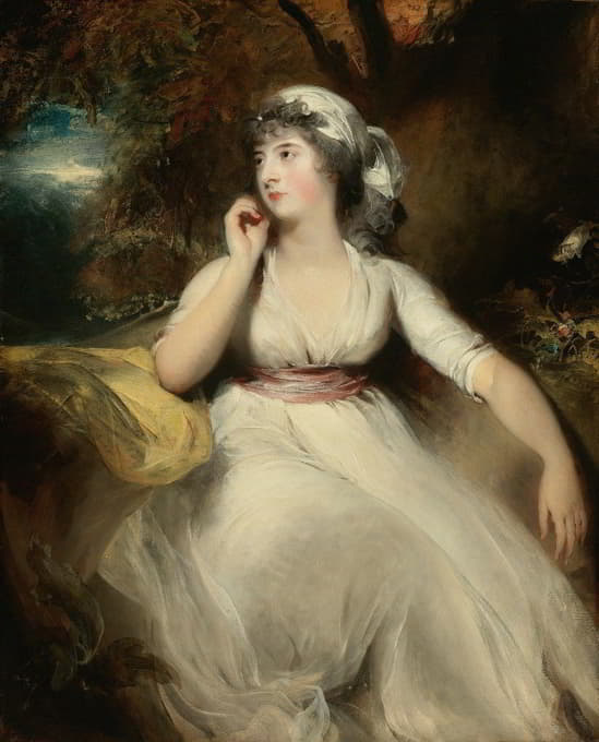 Sir Thomas Lawrence - Portrait Of Miss Selina Peckwell, Later Mrs. George Grote (1775-1845)