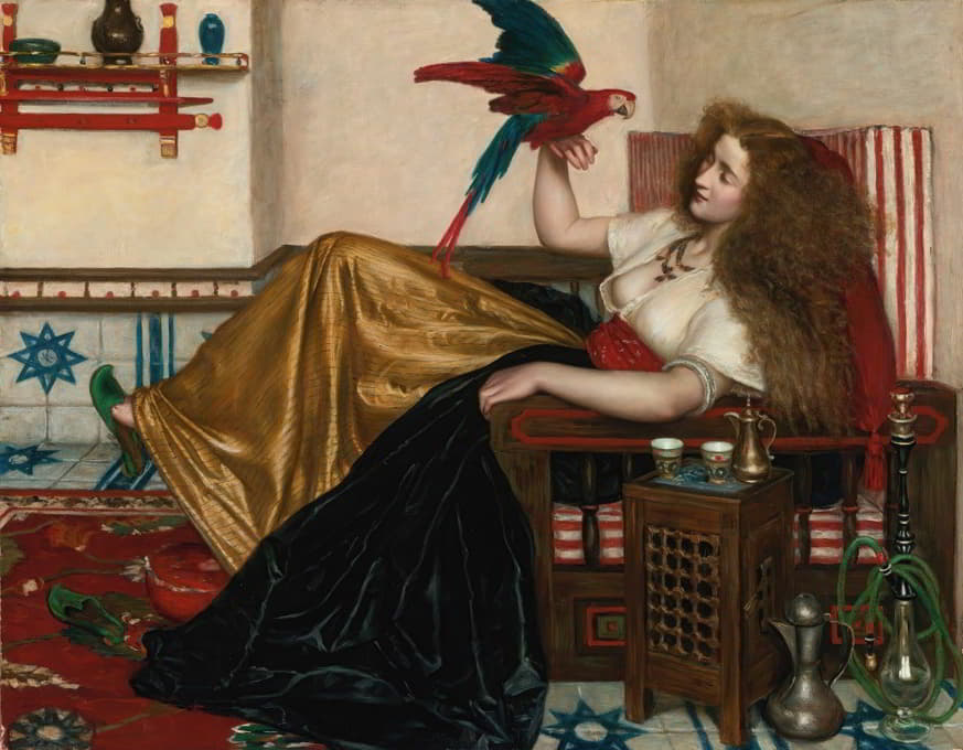 Valentine Cameron Prinsep - The Legend Of The Parrot