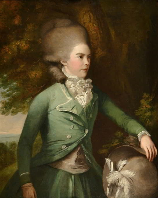 Daniel Gardner - Jane Duchess Of Gordon In Green Riding Dress