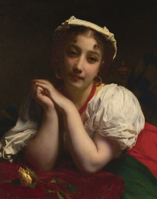 Etienne Adolphe Piot - Young Italian Woman