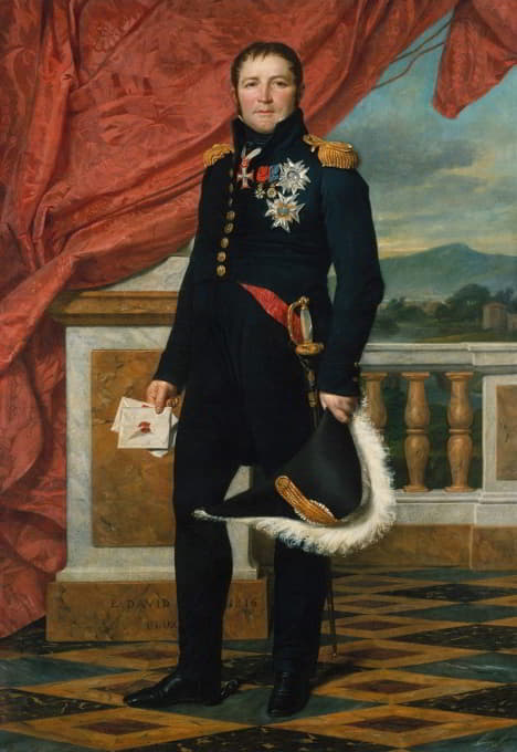 Jacques Louis David - Portrait Of French Politician And Soldier Étienne Maurice Gérard