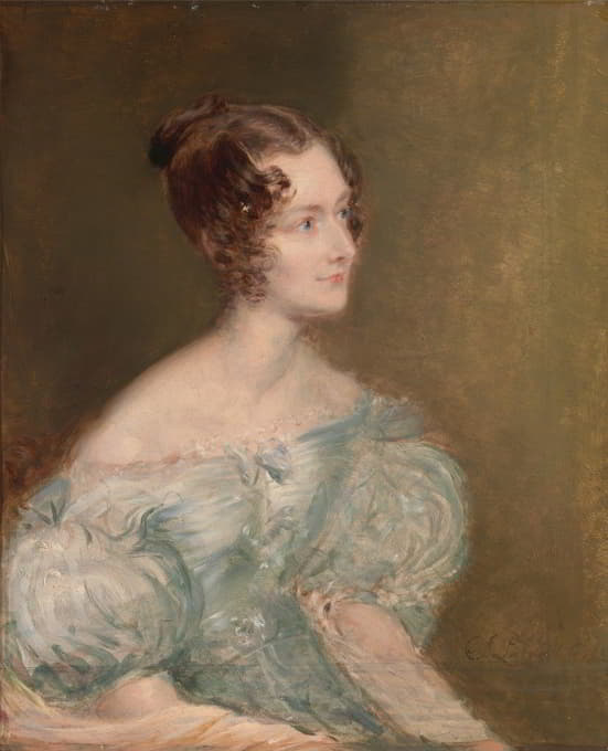 John Linnell - Portrait Of A Woman, Probably Mrs. Price Of Rugby