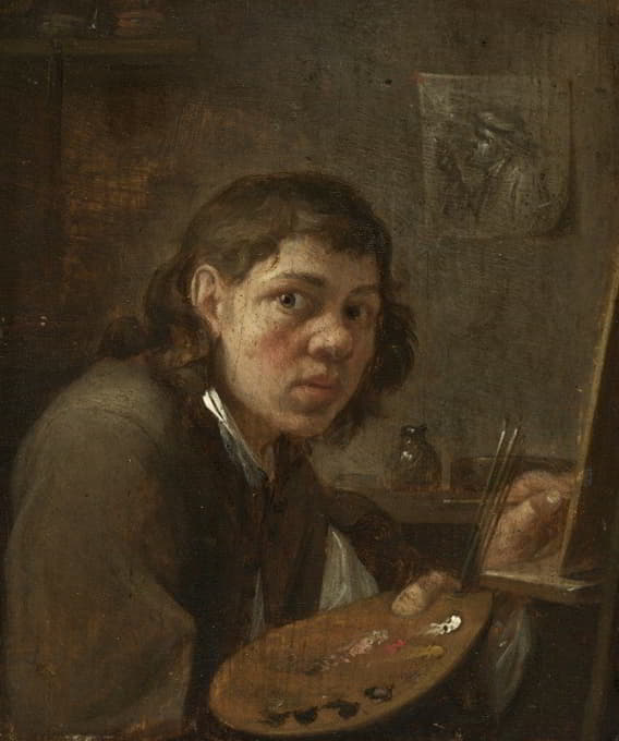 Gillis van Tilborgh - Self-Portrait in the Studio