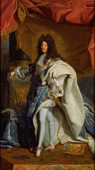 After Hyacinthe Rigaud - Portrait of Louis XIV