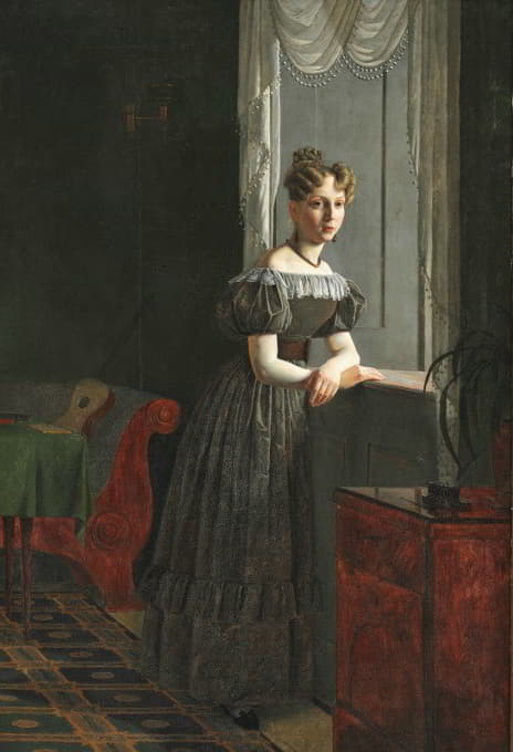 艺术家妹妹康拉丁·库普克的画像（1830年）