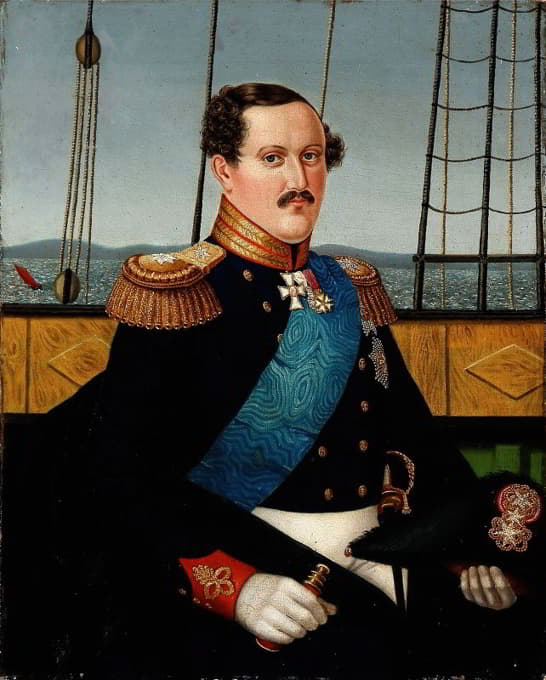 Danish painter, 19th century - Portrait of Prince Frederik (VII) of Denmark