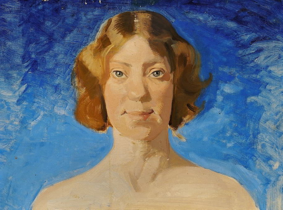 Harald Slott-Møller - Portræt af malerinden Bertha Dorph