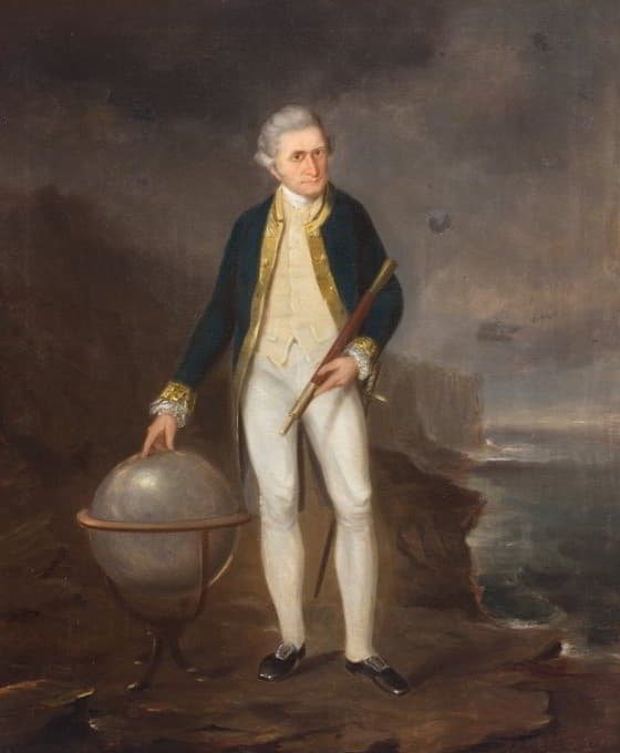 Joseph Backler - Captain Cook on the coast of New South Wales