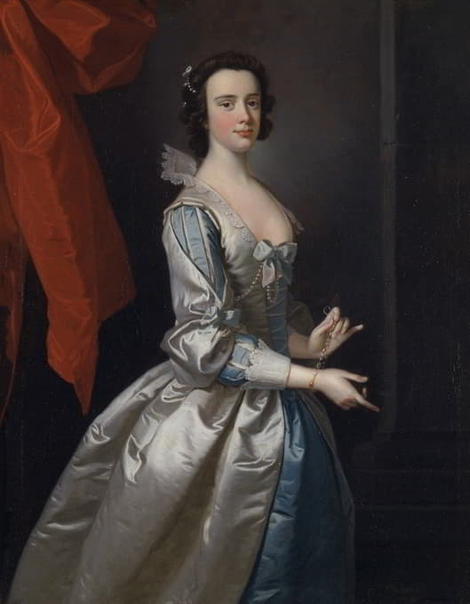 约克郡Studley Royal的一位女性肖像，可能是伊丽莎白·艾斯拉比