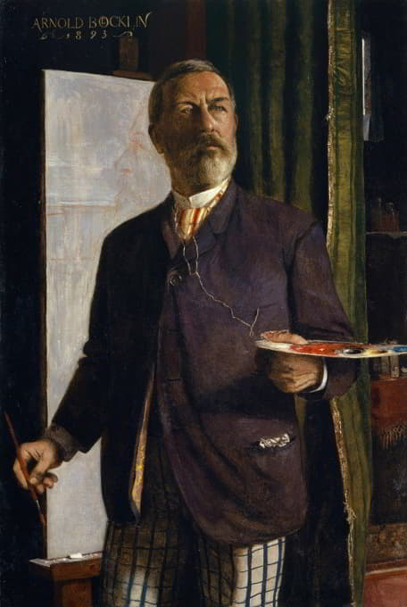 Arnold Böcklin - Self-Portrait in the Studio
