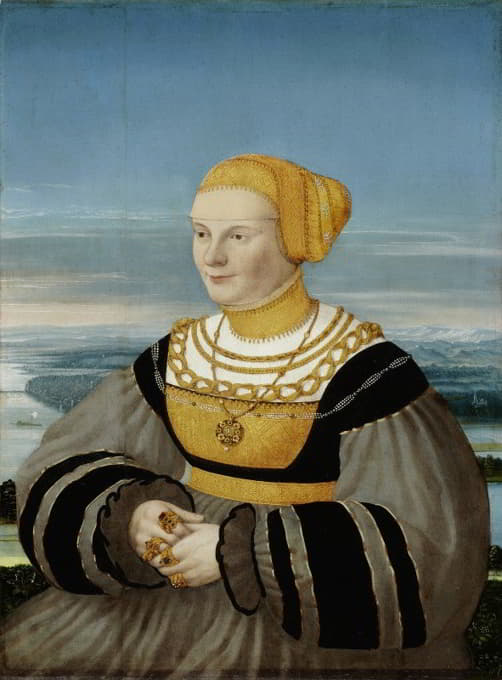 Conrad Faber Von Kreuznach - Portrait of Anna von Holzhausen, née Ratzeburg