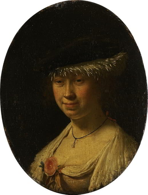 Frans van Mieris the Elder - Portrait of a Woman with a Cap