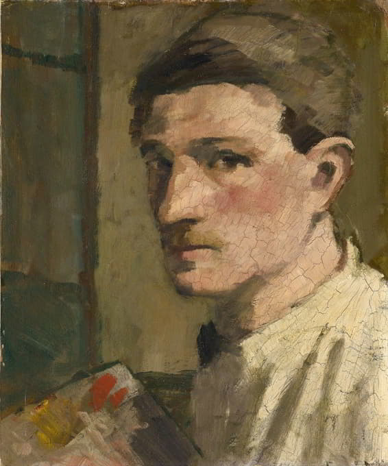 Hans Brühlmann - Self-Portrait with Palette