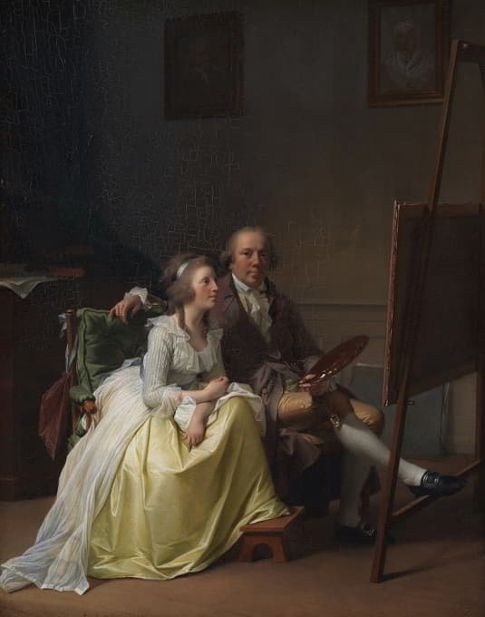 这位艺术家和他的妻子罗辛·德舍尔