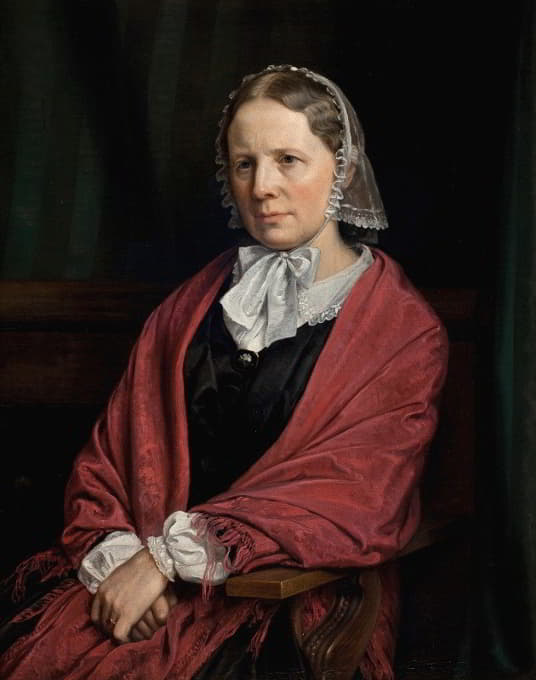 Amalie Elisabeth Freund, f. von Würden. 雕塑家H.E.弗雷德的妻子