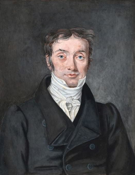 教师汉斯·詹森·维斯比（1777-1870）的肖像，来自拉默斯教区的阿格鲁普