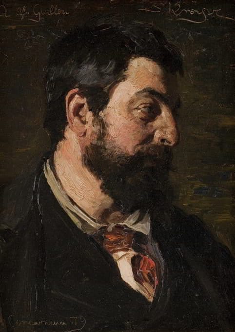 法国画家阿尔弗雷德·圭洛的肖像