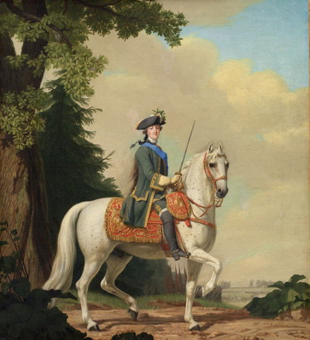 Vigilius Eriksen - Catharina II of Russia in Life Guard Uniform on the horse ‘Brillante’