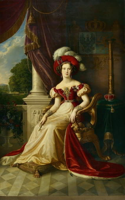 Wilhelm Wach - Princess Marianne of the Netherlands (1810-1883)