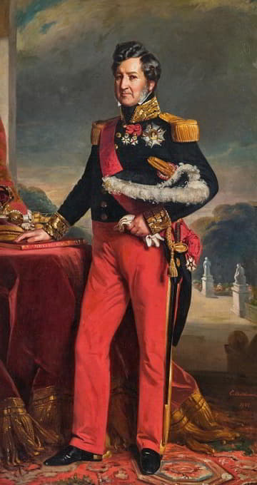 法国国王路易斯·菲利普·德奥尔良的肖像（1773-1850年，英国克莱蒙特宫，巴黎）