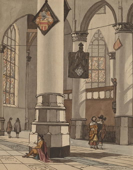 Cornelis Ploos van Amstel - Church Interior