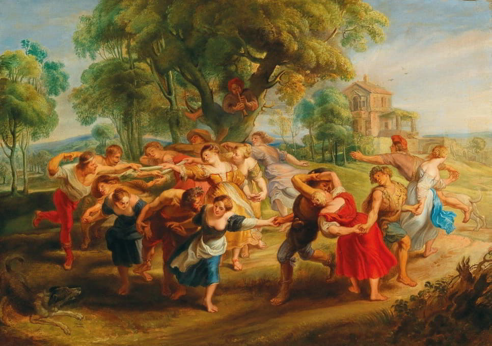 Follower of Peter Paul Rubens - The Dancing Peasants