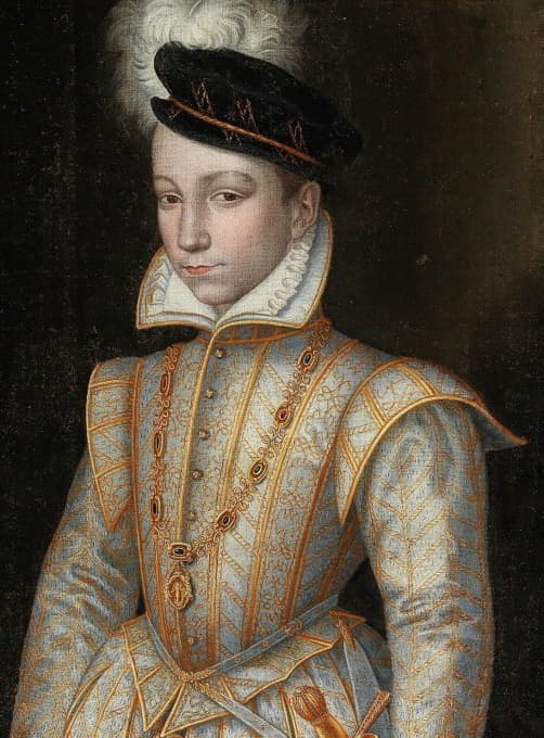 French School - Portrait Of King Charles IX Of France (1550–1574)