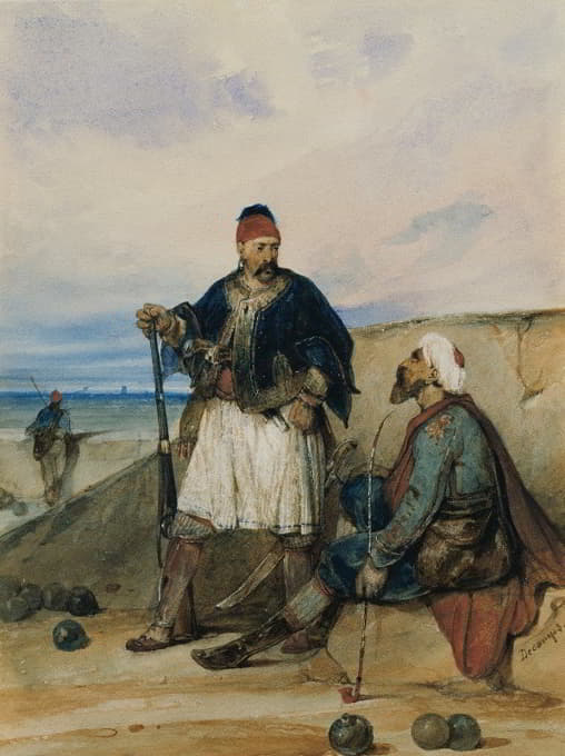 Alexandre-Gabriel Decamps - Eastern Soldiers